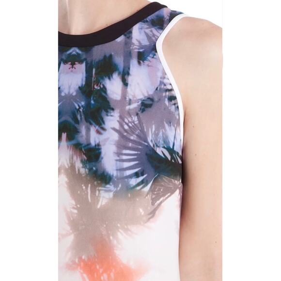 Sandro Paris Rio Palm Tree Sleeveless Shift Mini Dress, Size 4 - Picture 4 of 9
